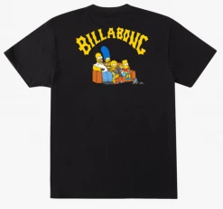 The Simpsons X Billabong Family Couch Organic Short Sleeve T-Shirt Mens