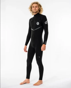 Rip Curl Mens E-Bomb 4/3mm Chest Zip Fullsuit