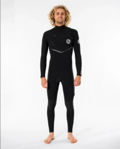 Rip Curl Mens E-Bomb 4/3mm Chest Zip Fullsuit