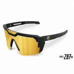 Heat Wave Mens Future Tech Sunglasses In Polarized Gold Rush Z87+