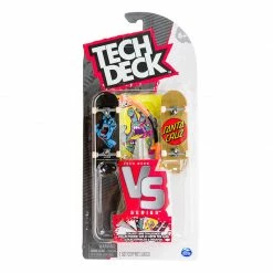 Tech Deck VS Series Skateboards, Fingerboard 2-Pack, Obstacle And Challenge Card Set