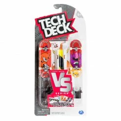 Tech Deck VS Series Skateboards, Fingerboard 2-Pack, Obstacle And Challenge Card Set