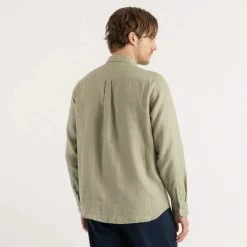 Banks Journal Hastings L/S Linen Woven Shirt Mens