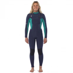 Womens Women's Sisstrevolution 4/3mm Seven Seas Chest Zip Fullsuit