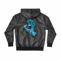 Santa Cruz (6-16) Youth Screaming Hand Hooded Windbreaker Jacket