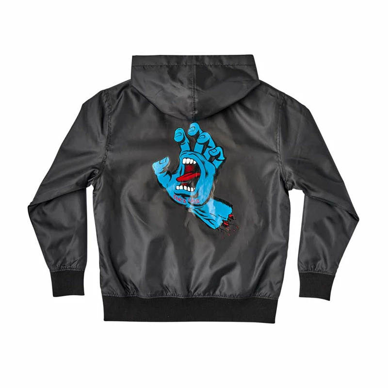 Santa Cruz (6-16) Youth Screaming Hand Hooded Windbreaker Jacket 3 Santa Cruz (6-16) Youth Screaming Hand Hooded Windbreaker Jacket