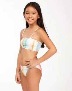 Billabong Kids Girl's Chasing Summer Banded Tank Bikini Set (PS) 7 Billabong Kids Girl's Chasing Summer Banded Tank Bikini Set (PS)