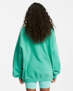 Billabong Ride In Oversized Crewneck Sweatshirt Womens