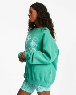 Billabong Ride In Oversized Crewneck Sweatshirt Womens