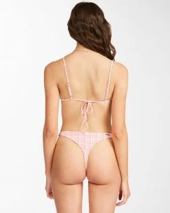 Billabong Pink Tide Ruched Slide Triangle Bikini Top 9 Billabong Pink Tide Ruched Slide Triangle Bikini Top