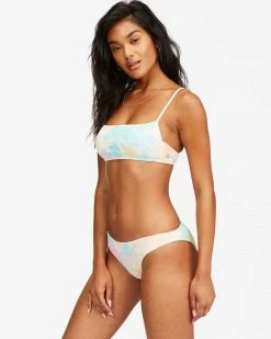 Billabong Womens Rainbow Tide Square Bralette Bikini Top