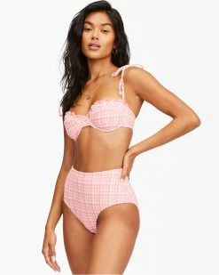 Billabong Pink Tide Hi Retro Bikini Bottoms