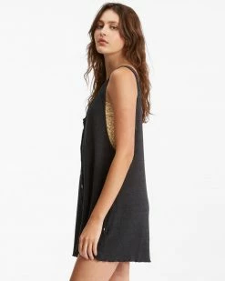 Billabong Fade Away Button-Up Knit Romper