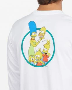 Mens The Simpsons X Billabong Family Long Sleeve Tee