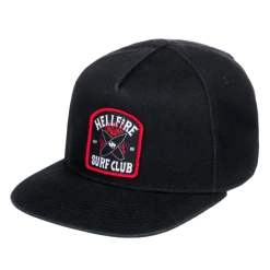 Mens Stranger Things X Quiksilver Upside Down 5 Panel Snapback Hat