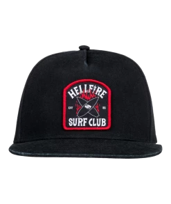 Mens Stranger Things X Quiksilver Upside Down 5 Panel Snapback Hat