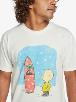 Mens Peanuts X Quiksilver Wrap It Up S/S Tee