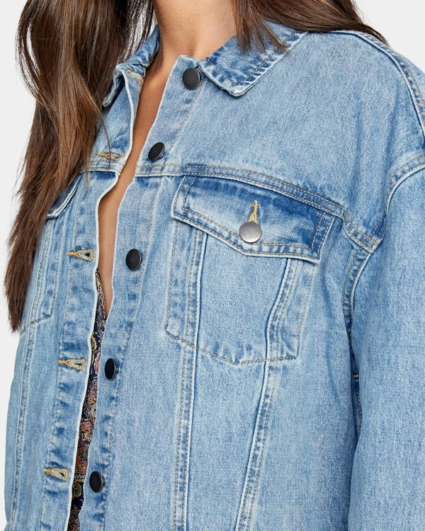 RVCA Tuesdays Denim Jacket Womens 5 RVCA Tuesdays Denim Jacket Womens