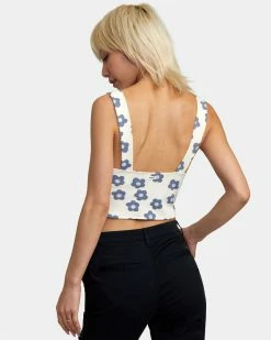 RVCA Womens Pleasure Cropped Tank Top