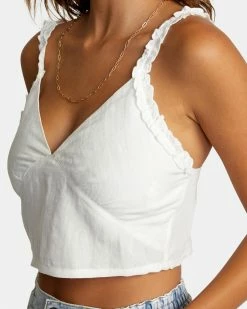 RVCA Clothing Sweetheart Cropped Tank Top