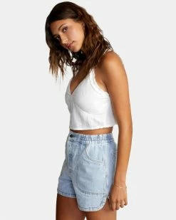 RVCA Clothing Sweetheart Cropped Tank Top