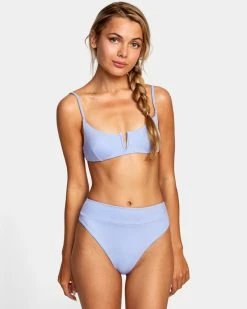 RVCA High-Rise Cheeky Bikini Bottoms Womens 9 RVCA High-Rise Cheeky Bikini Bottoms Womens