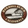 Jack's Surfboards Beach Cities "Hermosa Beach" Oval Sticker 5"