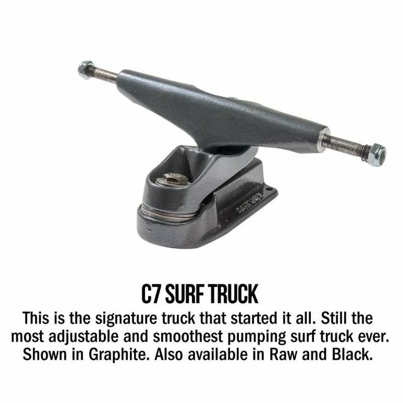 Carver C7 Raw 32" Glass Off Surfskate Complete 2020 5 Carver C7 Raw 32" Glass Off Surfskate Complete 2020