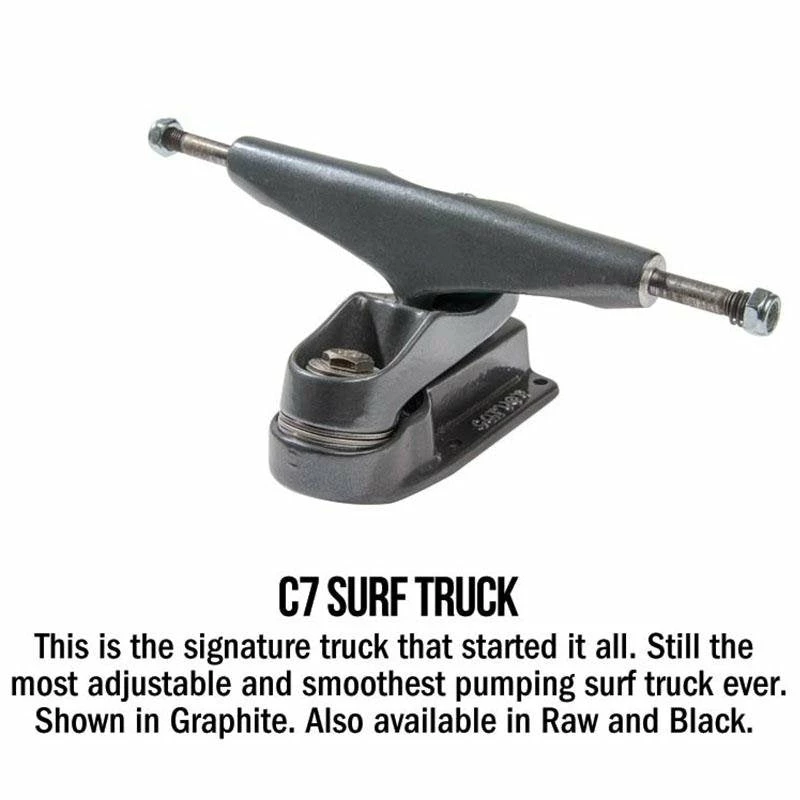 Carver C7 Raw 32" Super Surfer Skate Surfskate Complete 2020 5 Carver C7 Raw 32" Super Surfer Skate Surfskate Complete 2020