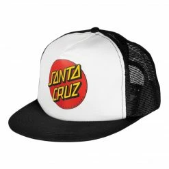 Santa Cruz Classic Dot Mesh Trucker High Profile Hat Mens
