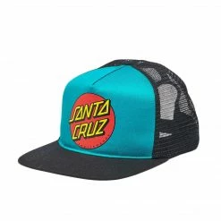 Santa Cruz Classic Dot Mesh Trucker High Profile Hat Mens