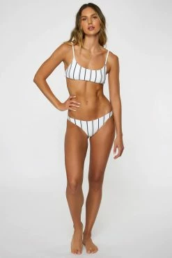 O'Neill Classic Stripe Surfside Bralette Swim Top Womens 10 O'Neill Classic Stripe Surfside Bralette Swim Top Womens