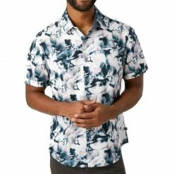 7 Diamonds Mens Cosmic Dancer 4-Way Stretch S/S Shirt