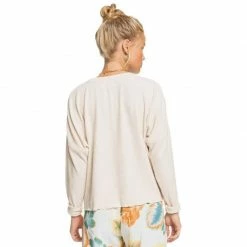 Roxy Cozy Day L/S Rib Knit Top Womens