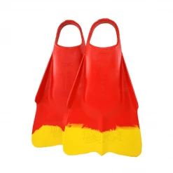 Dafin Lifeguard Swim Fins In Red/Yellow Surf
