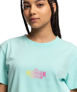 Stranger Things X Quiksilver 86' Crop S/S Tee