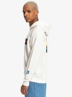 Mens Stranger Things X Quiksilver Rainbow Pullover Hoodie