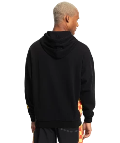 Stranger Things X Quiksilver Surfer Boy Checker Pullover Hoodie Mens