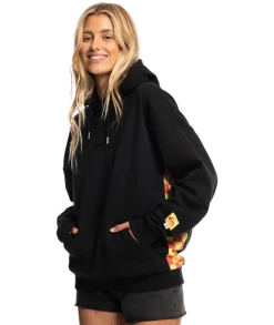 Stranger Things X Quiksilver Surfer Boy Checker Pullover Hoodie Mens