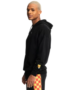 Stranger Things X Quiksilver Surfer Boy Checker Pullover Hoodie Mens