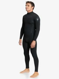 Men's Quiksilver 4/3mm Everyday Sessions Back Zip Fullsuit Wetsuits 14 Men's Quiksilver 4/3mm Everyday Sessions Back Zip Fullsuit Wetsuits