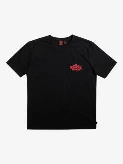 Mens Stranger Things X Quiksilver Hellbiscus S/S T-Shirt