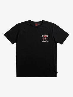 Stranger Things X Quiksilver Hell Fire Surf Club S/S T-Shirt Mens