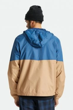Brixton Mens Claxton Crest Light Weight Zip Hood Jacket