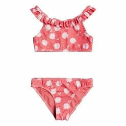 Roxy Girl's (2-7) Teeny Everglow Crop Top Bikini Set