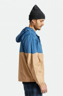 Brixton Mens Claxton Crest Light Weight Zip Hood Jacket