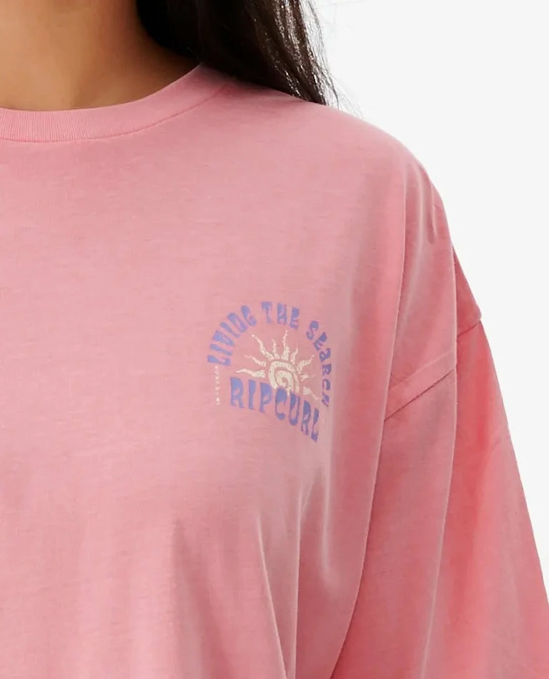 Rip Curl Locals Only Heritage S/S Tee Womens 6 Rip Curl Locals Only Heritage S/S Tee Womens