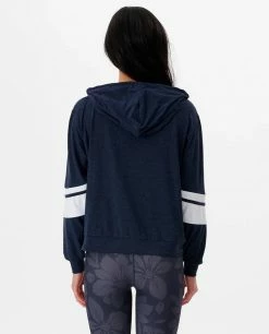 Rip Curl Run Swim Surf Zip Through Exercise Hoodie Womens