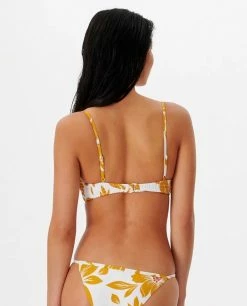 Rip Curl Azalea Shirred Long Line Tri Swim Top Womens 8 Rip Curl Azalea Shirred Long Line Tri Swim Top Womens