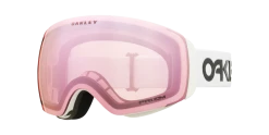 Oakley Flight Deck™ M Factory Pilot Snow Goggles (Prizm Hi Pink / Factory Pilot White Strap) Mens